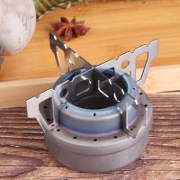 【HOT】 Outdoor Stove Camping Stove Alcohol Burner Mini Stainless Steel Alcohol Stove With Cross Stand Stove Rack Support Stand