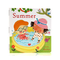 Original English summer original English Picture Book Childrens Enlightenment cardboard picture story book perception of the four seasons child S play publishing parent-child interaction