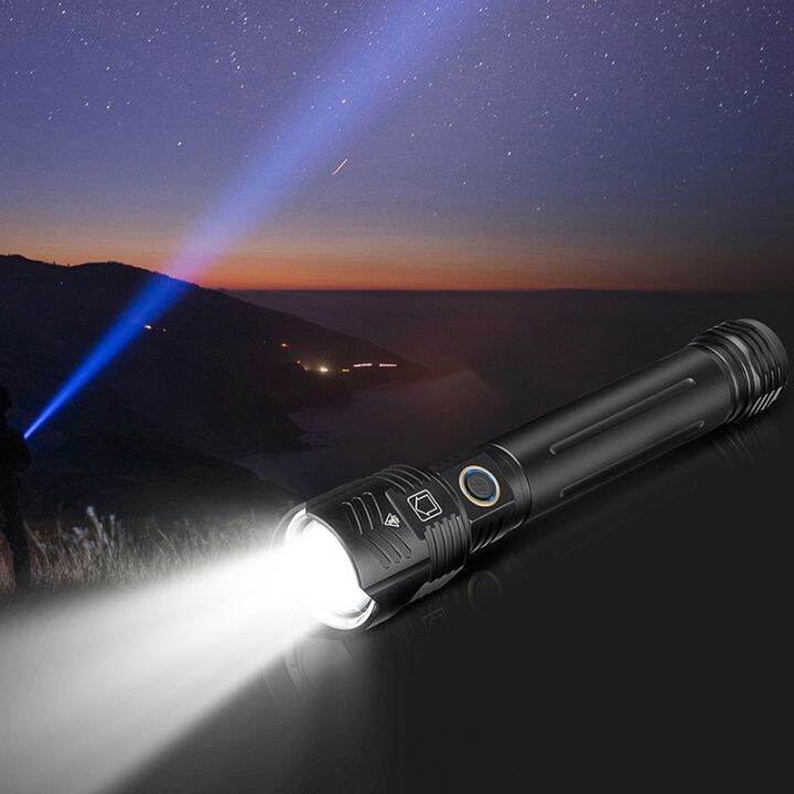 xhp160-powerful-led-flashlight-usb-recharge-zoom-torch-ipx6-waterproof-flash-lamp-light-by-26650-18650