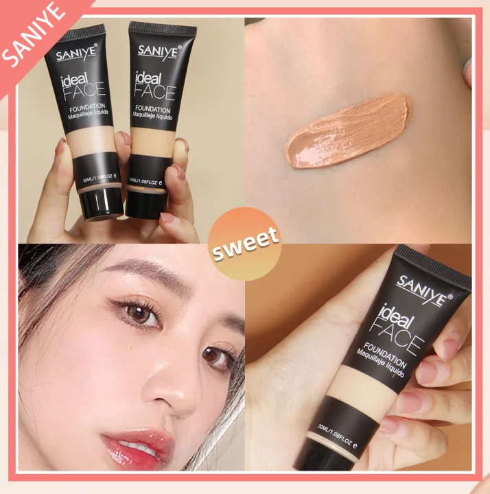 SANIYE BB Cream Foundation Poreless Liquid Matte Foundation Make Up  Sempurna liquid foundation 3 Warna Full Coverage R1157 | Lazada Indonesia