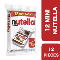 Nutella Hazelnut Spread with Cocoa 15g Pack12 ++ นูเทลล่า เฮเซลนัทบดผสมโกโก้ 15กรัม แพค12