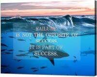 ศิลปะสติ๊กเกอร์แปะผนังฉลามมหาสมุทรผู้ประกอบการสร้างแรงบันดาลใจคำพูดพิมพ์ลงบนผ้าใบแคนวาสโปสเตอร์ที่สร้างแรงบันดาลใจที่ทันสมัยสำนักงานบ้านไม้กรอบงานศิลปะ Decor40w X 30H