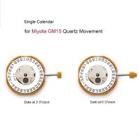 วันที่ที่3/6การเคลื่อนไหวนาฬิกาปฏิทินเดียวสำหรับ Miyota GM15เครื่องประดับนาฬิกาการเคลื่อนไหวควอตซ์