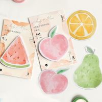 30 Sheets/Pad Korean Stationery Cute Fruit Basket Sticker Bookmark Notepad Sticky Note Bookmark School Office Supplies Kawai