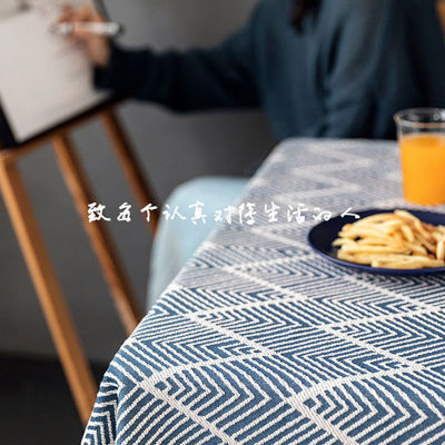（HOT) ผ้าปูโต๊ะผ้าปูโต๊ะสไตล์ญี่ปุ่นผ้าปูโต๊ะสี่เหลี่ยมสำหรับใช้ในบ้านแบบสดใหม่สไตล์นอร์ดิก ins โต๊ะถ่ายภาพลม