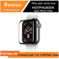 Miếng dán kính cường lực Full 3D BASEUS cho Apple Watch 42mm thumbnail
