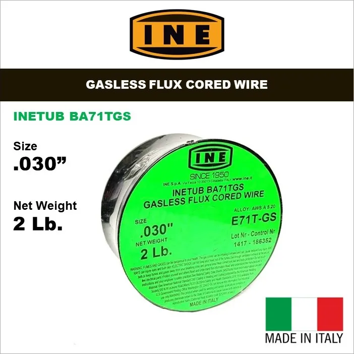 INE BA71TGS .030inch Gasless Flux Cored Mig Wire, Welding Wire