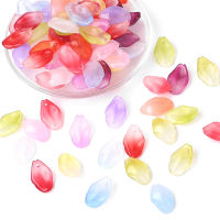 20Pcs 12X19Mm แก้ว Succulent Petals Charm ลูกปัดสำหรับทำสร้อยคอต่างหู DIY เครื่องประดับ Accessories