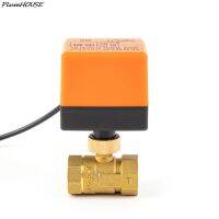 1pc válvula de esfera motorizada três fios dois-controle ac220v 3-wire 2 ponto dn15 4n controle de bronze miniatura válvula de esfera elétrica