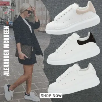 Shop alexander mcqueen Oversized Sneaker Unisex Street Style Plain