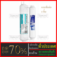 ไส้กรองน้ำมาตราฐาน 2 ขั้นตอน ขั้นที่ 4-5  ไส้ UF กระบอกแคปซูล +  Post carbon Unipure #ราคาถูกมาก#ราคาสุดคุ้ม