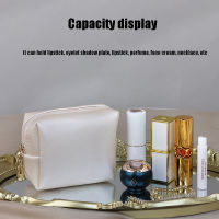 Leather Makeup Clutch Hanging Cosmetic Organizer Clear Toiletry Bag Cute Makeup Pouch Travel Makeup Bag