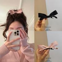 Ins Fashion Bow Head Decoration Hairpin Cute Sweet Pink Side Bangs Clip Hair Accessories for Girls Headwear Hair Clips Women