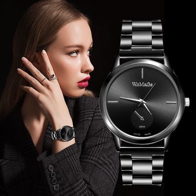 （A Decent035）Womage Womenrelógio Feminino LuxuryWatch FullFemale Mujer นาฬิกาข้อมือสุภาพสตรี Bayan ลาก่อน S Aati