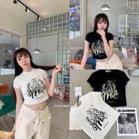 ??? ?????????? ✨✨ "Mardi crop Top"  เสื้อยืดครอบคอกลมแขนสั้น คอลใหม่