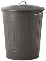 KNODD Bin with lid, grey, 40 l (คนอดด์ ถังขยะมีฝาปิด, สีเทา 40 ลิตร)