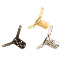 4Pcs 28x22mm Angle Support Spring Hinge 90 Degree Hinge for Antique Wooden Jewelry Gift Wine Case Watch Box Hardware