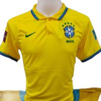 เสื้อฟุตบอลกีฬาผู้ชายทีมชาติบราซิล/Brasil de Futebol ตัวใหม่ฤดูกาล 2022-2023 ชุดเย้า/เยือนราคาถูก