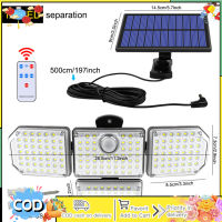 Lampu Tenaga Surya 182led พร้อม Ip65กันน้ำปรับได้โคมไฟพลังงานแสงอาทิตย์โคมไฟติดผนัง3โหมดการทำงาน