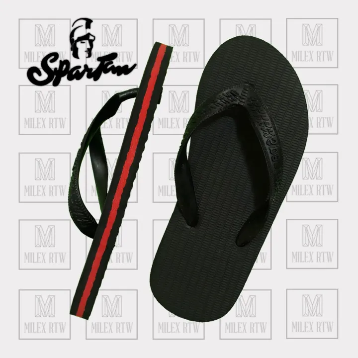 SPARTAN Slippers Original Black Top Colored - Middle | Lazada PH