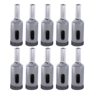 10X Diamond Particles Coated Drill Bit Ceramic Tile 16mm Dia Glass Hole Saw