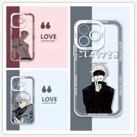 โปร่งใสแฟชั่นเคสโทรศัพท์การ์ตูนอนิเมะ Gojo Satoru Ryomen Sukuna สำหรับ Samsung กาแล็คซี่ A02 M02 A02S A03 F12 M12ฝาหลังเป็นรูปนางฟ้า Gojo Satoru 5G