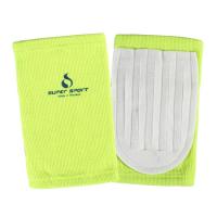 SUPER SPORT สนับเข่า มีลูกฟูก Knee Pad W/Cushion 4022 - Yellow/White 1 อัน