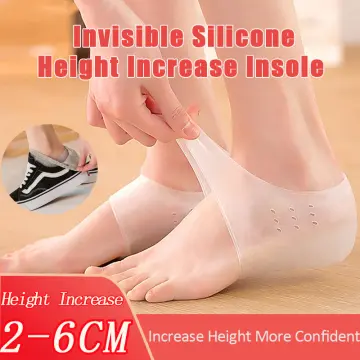 Shop 1 Pair Silicone Heightening Insole Concealed Footbed