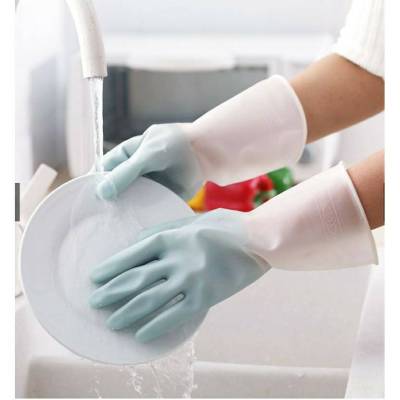 ถุงมือทำความสะอาด ถุงมือยาว ถุงมือกันน้ำ ถุงมืออเนกประสงค์ ถุงมือล้างจาน สวมใส่สบาย หนาอย่างดี