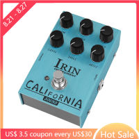 IRIN AN-32 California Sound Amp Simulator Overdrive Distortion Effect Pedal Rock Tones จาก OD ไปจนถึง Dist สำหรับแป้นเหยียบกีตาร์ไฟฟ้า