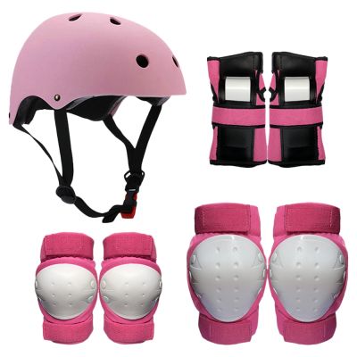 【LZ】 7Pcs/Set Kid Child Roller Skating Bike Helmet Knee Wrist Guard Elbow Pad Kit For Teenagers Roller Skating/Skateboarding/cycling