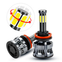 OKEEN 2pcs High Power Canbus 200W Auto Lamp H1 LED H7 H8 H9 9005 9006 H11 H13 9007 9008 Led Headlight Bulbs H4 8Sides Car Light