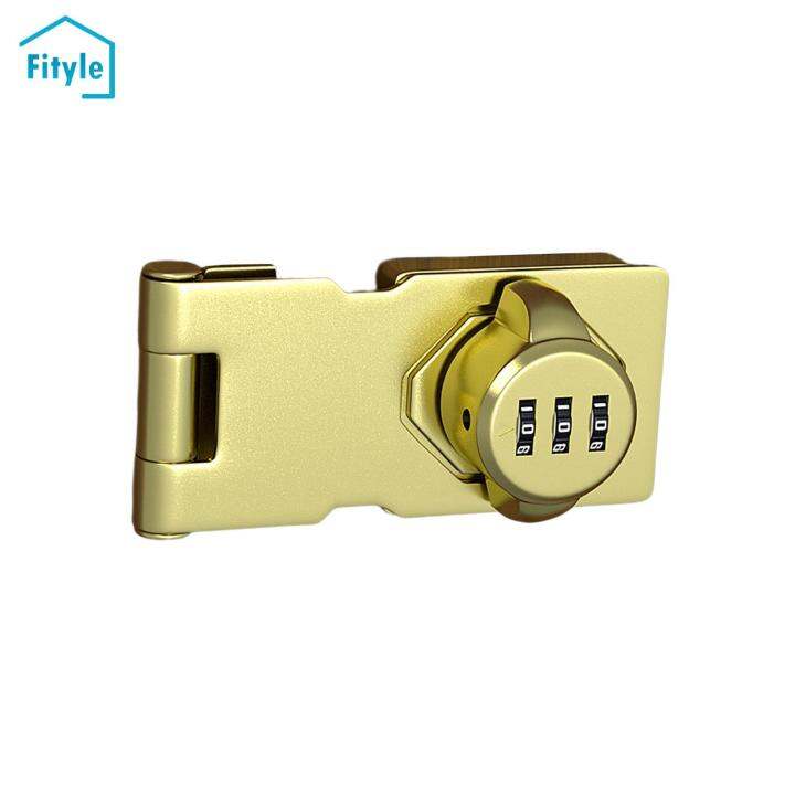 Fityle Mechanical Password Door Lock Refrigerator Lock Rotary Hasp Lock