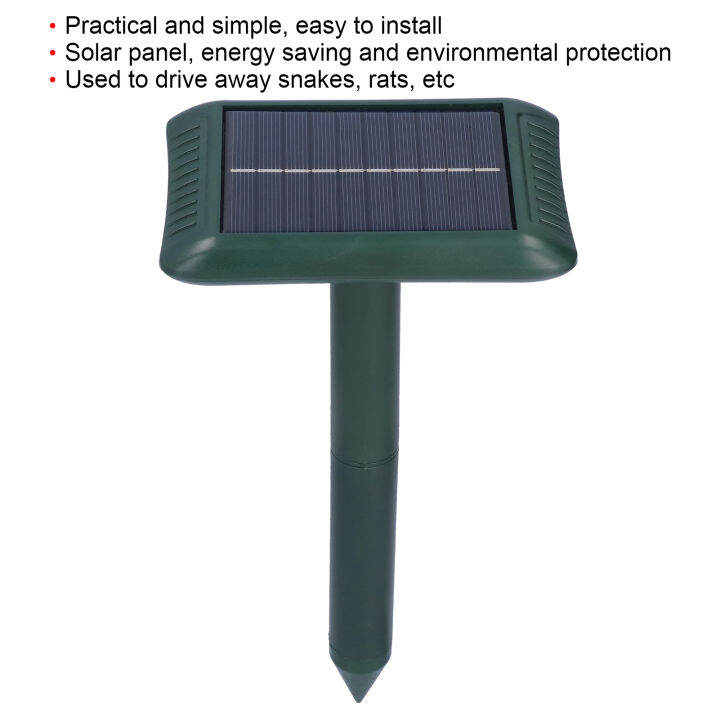สงสัย-เครื่องไล่หนูพลังงานแสงอาทิตย์5v-114ma-เครื่องไล่งูสัตว์อัลตราโซนิคชาร์จได้สำหรับสวนกลางแจ้ง