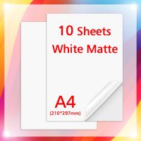 ♚☈ 10Sheets A4 Printable Vinyl Sticker Paper Waterproof Matte Self-Adhesive Copy Paper DIY Label Sticker for All Inkjet Printer