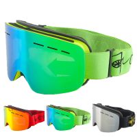 Full Coated Snowboard Goggles UV400 Anti Fog Double Lens Ski Glasses Men Women gafas esqui Big Version Winter Skiing Goggles