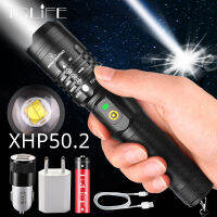 NEW XHP90.2 Powerful LED Flashlight XHP50.2 Rechargeable Torch XHP70.2 USB Zoom Lantern XHP50 Hunting Lamp Use18650