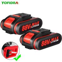 88VF  ปลั๊กอียูแบตเตอรี่ Li ชาร์จซ้ำได้18V 7500MAh แบตเตอรี่และที่ชาร์จสำรองเครื่องมือไฟฟ้าแบตเตอรี่88VF 48VF 36VF แบบถอดเปลี่ยน