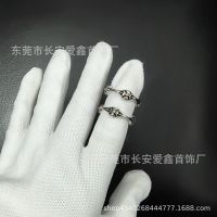 [TOP]Chromes Hearts 925 sterling silver high quality cross ring pair ring