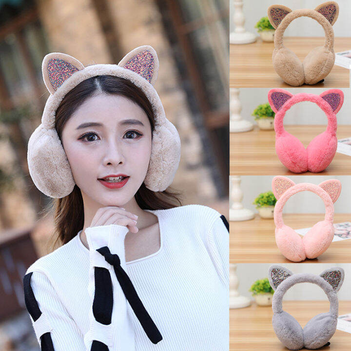 women-earmuffs-winter-warm-cartoon-cat-ears-warm-outdoor-sequin-casual-fluffy-earflap-headband-hot-sale-cute-girls-headwear