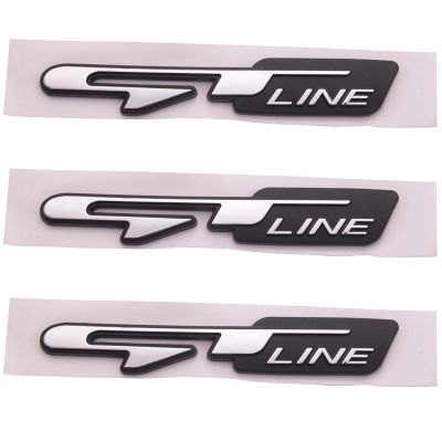 Cool 3D Car Style Sticker Gt Line Letters Sticker For Kia Rear Trunk Fender Car Doors Stickers Gt Line