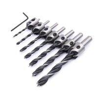 3-10mm Countersink Drill Bit Flute Round Shank Adjustable Tapered Bits for Wood with Allen Wrench Woodworking Drilling Tool Drills  Drivers