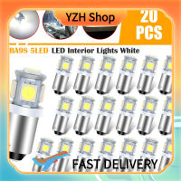 ร้าน YZH T10หลอดไฟสำหรับอ่านหนังสือ Led Ba9s สีขาว20ชิ้น Led 6000K แผนที่โดมกระจกเงาโต๊ะเครื่องแป้งป้ายทะเบียนรถแผงหน้าปัดหลอดไฟ168 2825 194