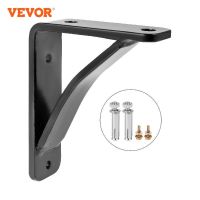 VEVOR 2 Pack Heavy Duty Shelf Brackets Floating Shelf Bracket 4x5x1.5 450lbs Load Garage Workshop Home Triangle Shelf Support