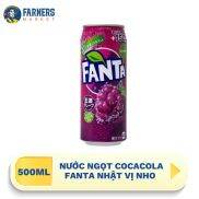 Giao hàng toàn quốc Nước ngọt Cocacola Fanta Nhật vị nho - Lon 500ml