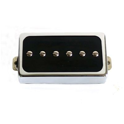 Donlis Alnico 5/2 Humbucker แม่เหล็กปิคอัพกีตาร์แอลพี P90ด้วยฝาครอบเงินนิกเกิลและฐาน