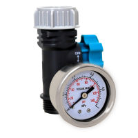 1MPa(140psi10bar) 34’’ Water Pressure Gauge Ball Valve Flow Control Garden Tool Easy Connection to Faucet, Water Timer#GW00111