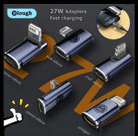 Elough 27W PD OTG USB C อะแดปเตอร์แบบ Lightning ชาร์จเร็วสำหรับ iPhone 14 13 12 11 Pro ไอแพดไอพอด USB C ตัวเมียเป็น IOS ตัวผู้แปลง