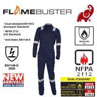 FLAMEBUSTER FR 100% Coverall Cotton Zip Navy