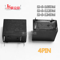 10ชิ้นล็อตรีเลย์ใหม่ SJ-S-105DM SJ-S-112DM SJ-S-124DM SJS112DM SJ S 4PIN 5VDC 12VDC 24VDC 5A